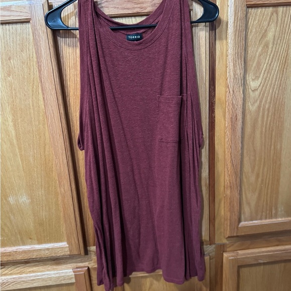 torrid Tops - Torrid Women's Burgundy Tank Top